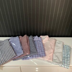 8 Men's Multi-Color Shirts (J. Crew, Banana R, Calvin Klein, Michael Kors)